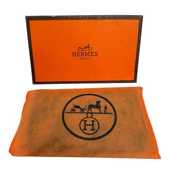 Hermes Paris NWT Authentic Black Leather Dogon Duo Wallet - Picture 5 of 11